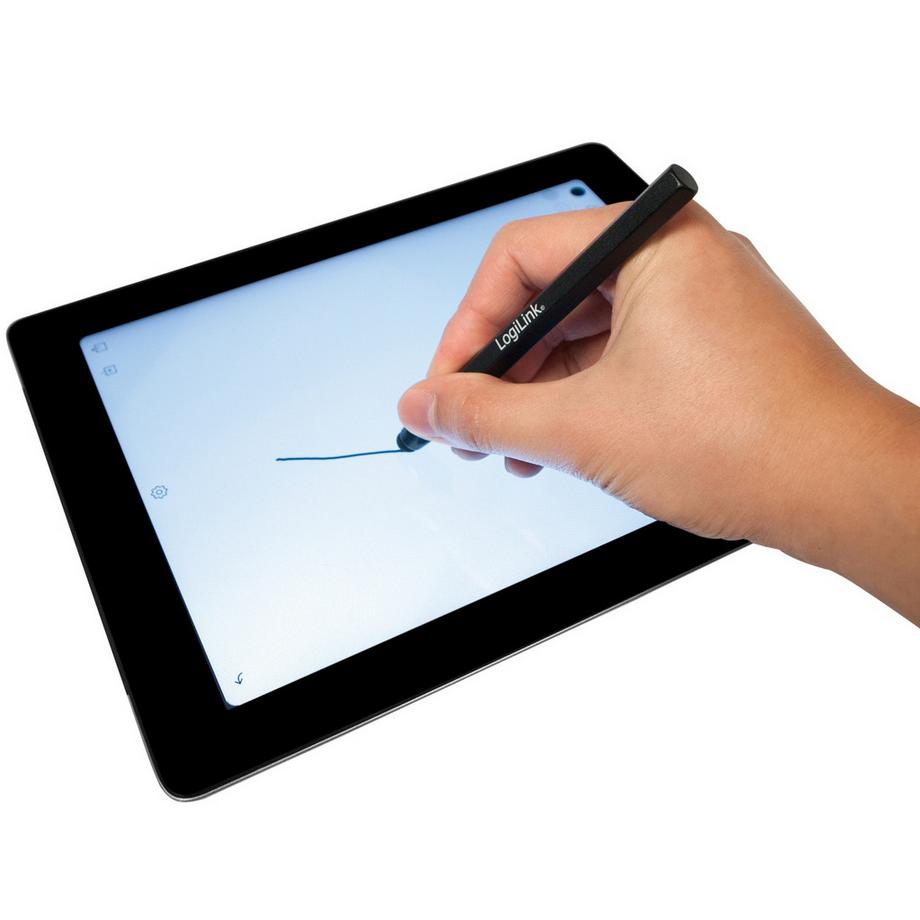 LogiLink  Penna per touchscreen. Realizzato in alluminio. Nero 