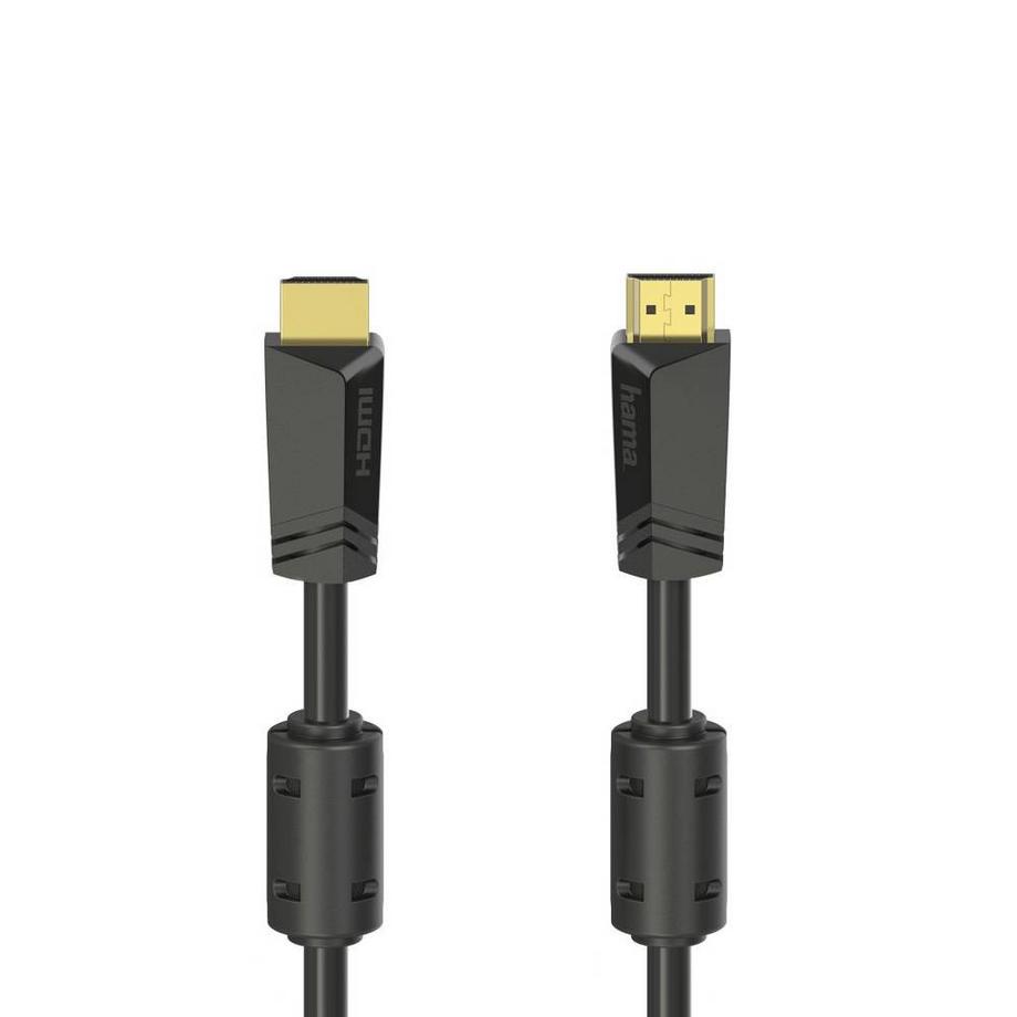 hama  High Speed HDMI-Kabel, Stecker - Stecker, 4K, Ethernet, vergoldet, 10.0 m 