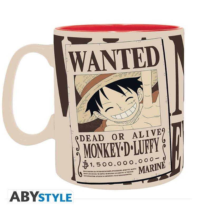 Abystyle  One Piece Tazza 460ml: Luffy & Wanted 