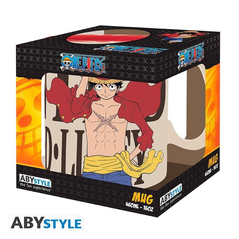 Abystyle  One Piece Tazza 460ml: Luffy & Wanted 