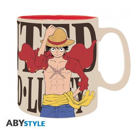 Abystyle  One Piece Tazza 460ml: Luffy & Wanted 