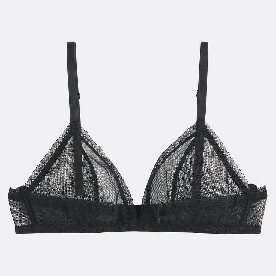 La Redoute Collections Eugenie Reggiseno a triangolo in tulle stretch  