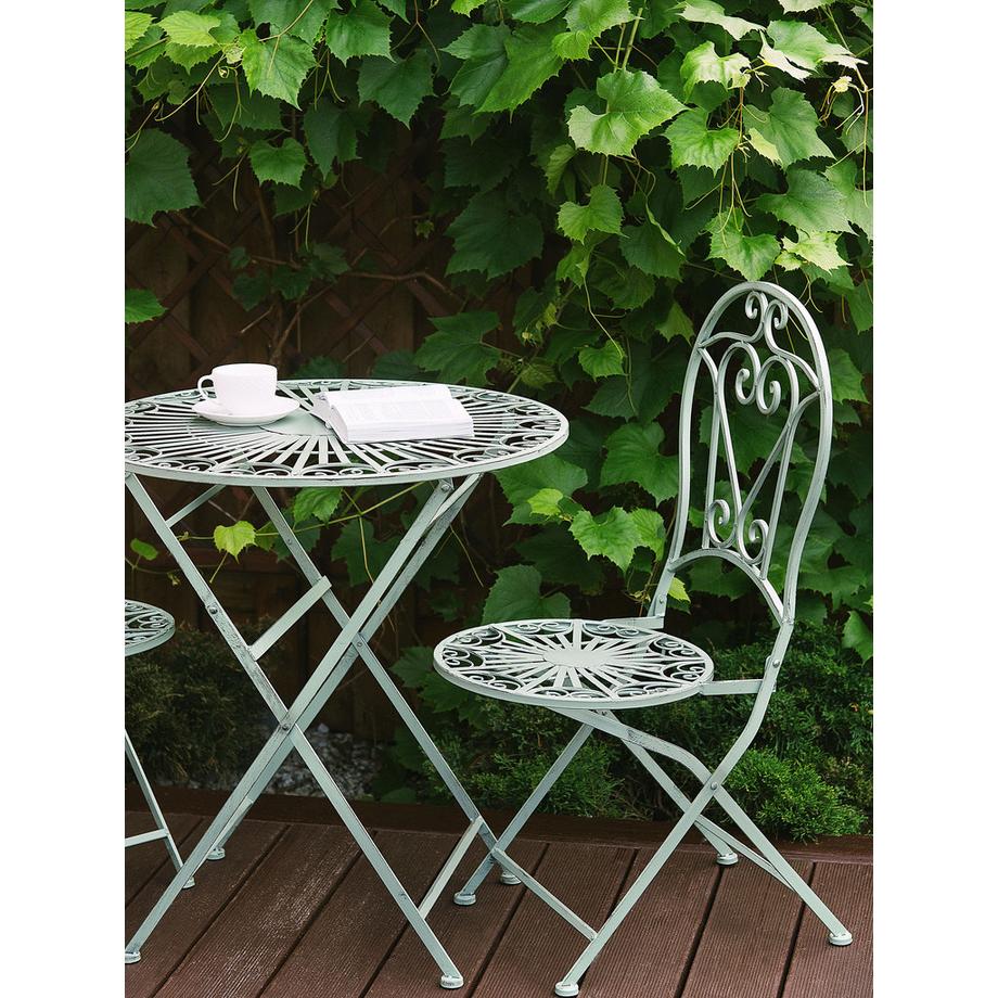 Beliani Outdoor Bistrotisch aus Eisen  TRENTO  