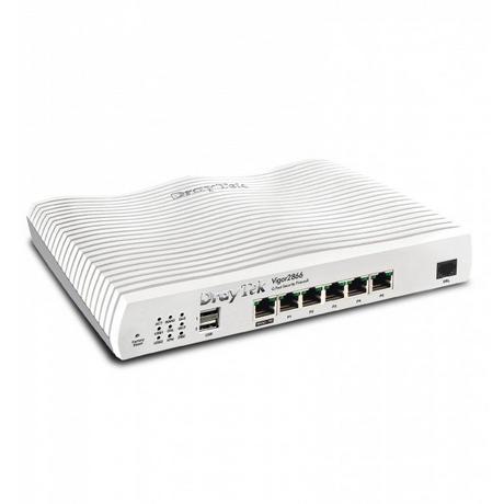 DrayTek  Vigor 2866: Gfast Modem-Firewall router cablato Gigabit Ethernet Grigio 