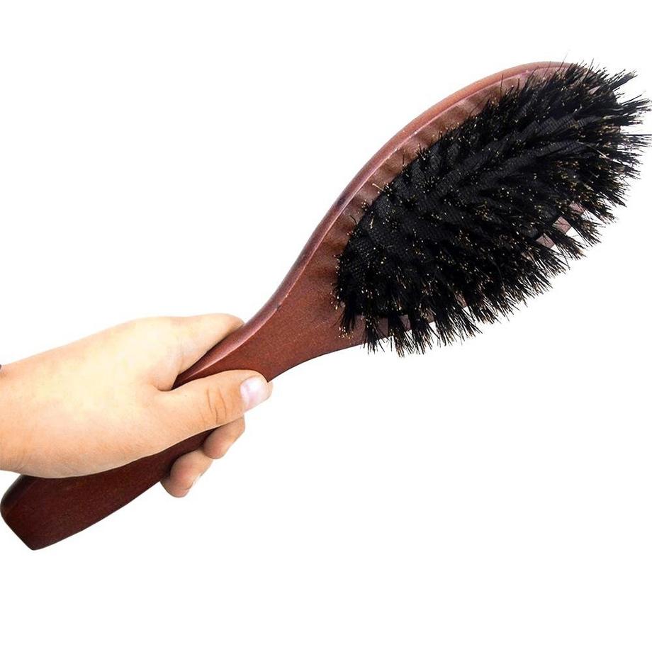 B2X  Brosse à cheveux avec poils de porc - Bois 