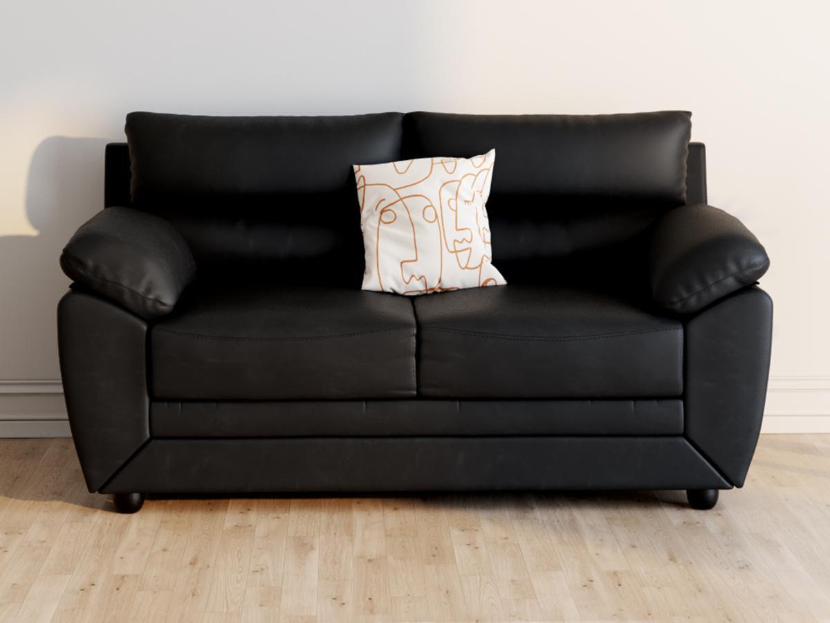 Vente-unique Sofa 2Sitzer Kunstleder MANOA  