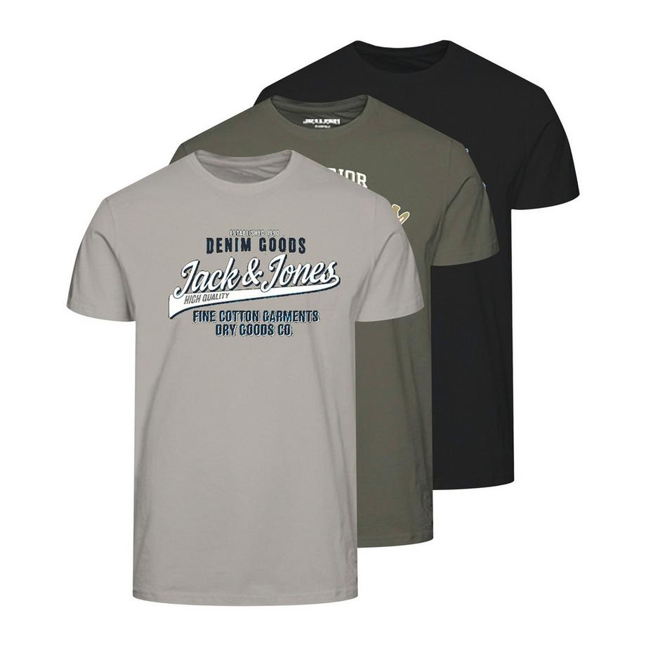 T-shirt  Paquet de 3 Confortable à porter-JJETHAN TEE CREW NECK 3PK