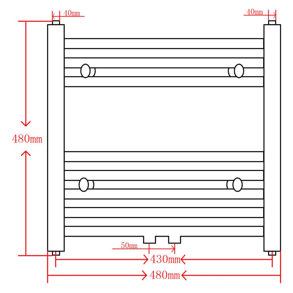 VidaXL Radiateur sèche-serviettes  