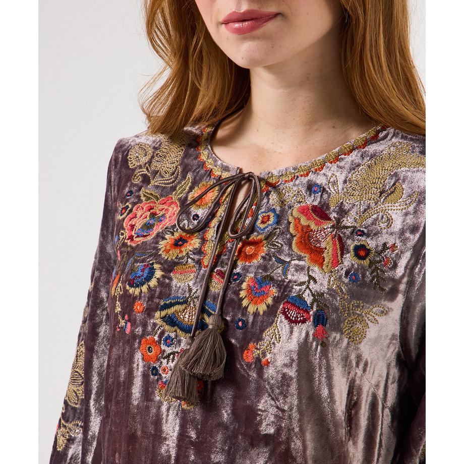 Joe Browns Blouse brodée en velours  