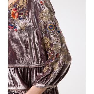 Joe Browns Besticktes Samtoberteil  