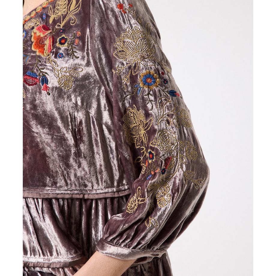 Joe Browns Blouse brodée en velours  