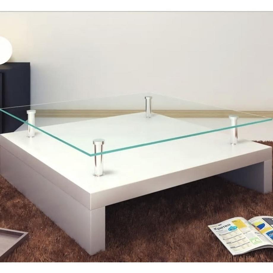 VidaXL Table basse verre  