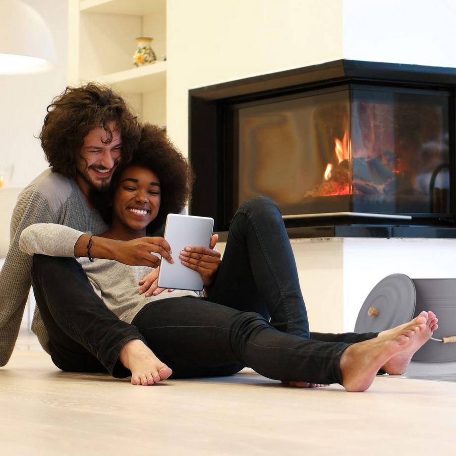 Northio  Cendrier avec couvercle 12 l 