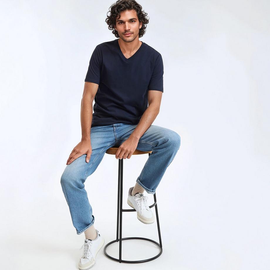 La Redoute Collections T-Shirt Col V Manches Courtes  