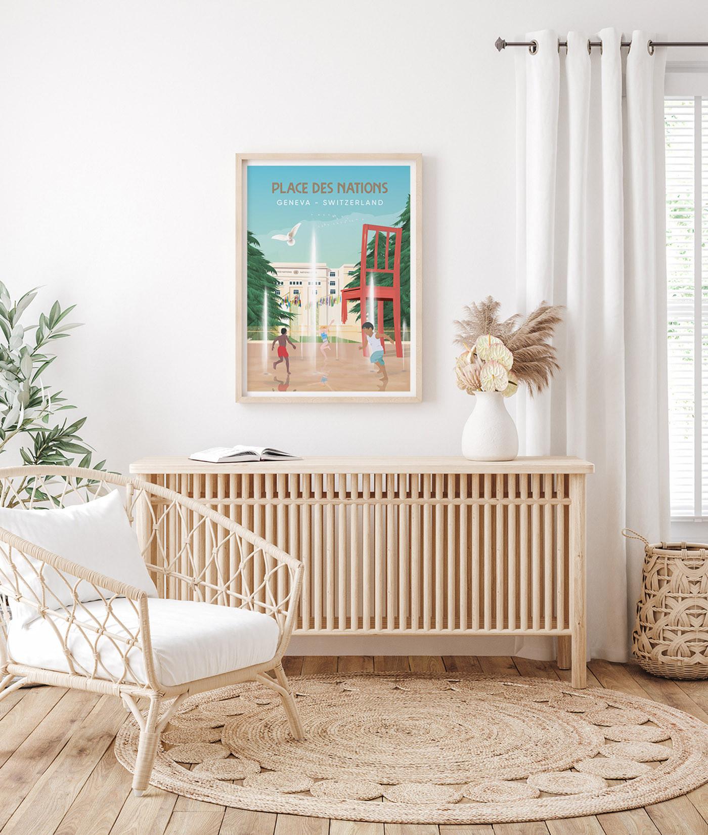 La-Jonx Place des Nations - Genève - Poster  