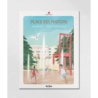 La-Jonx Place des Nations - Genève - Poster  