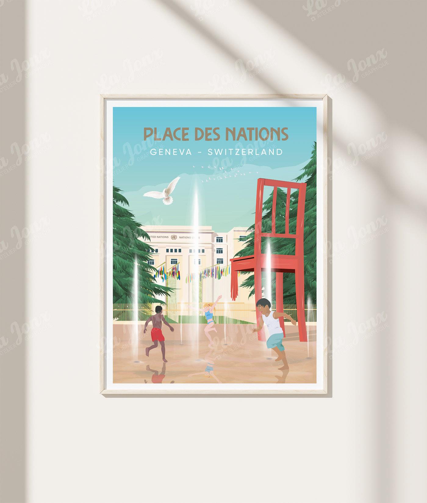 La-Jonx Place des Nations - Genève - Poster  