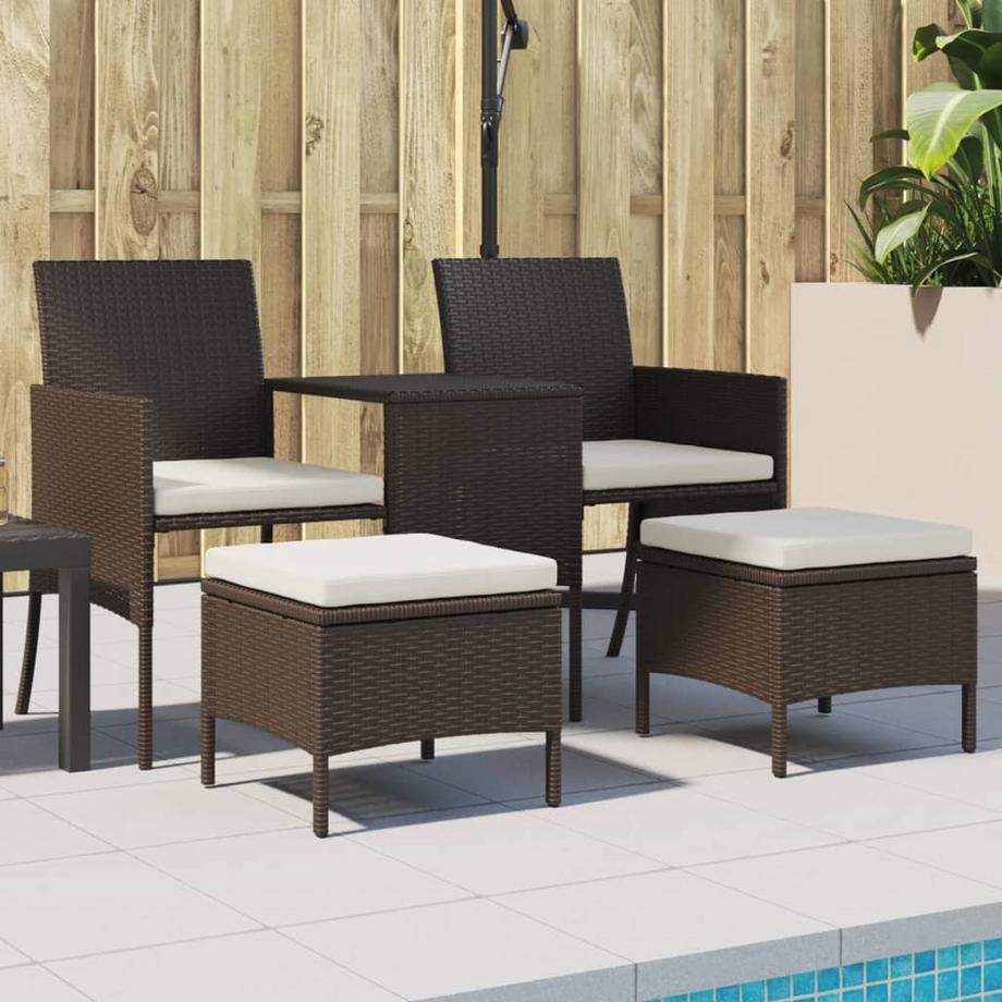 VidaXL Garten-sofagarnitur poly-rattan  