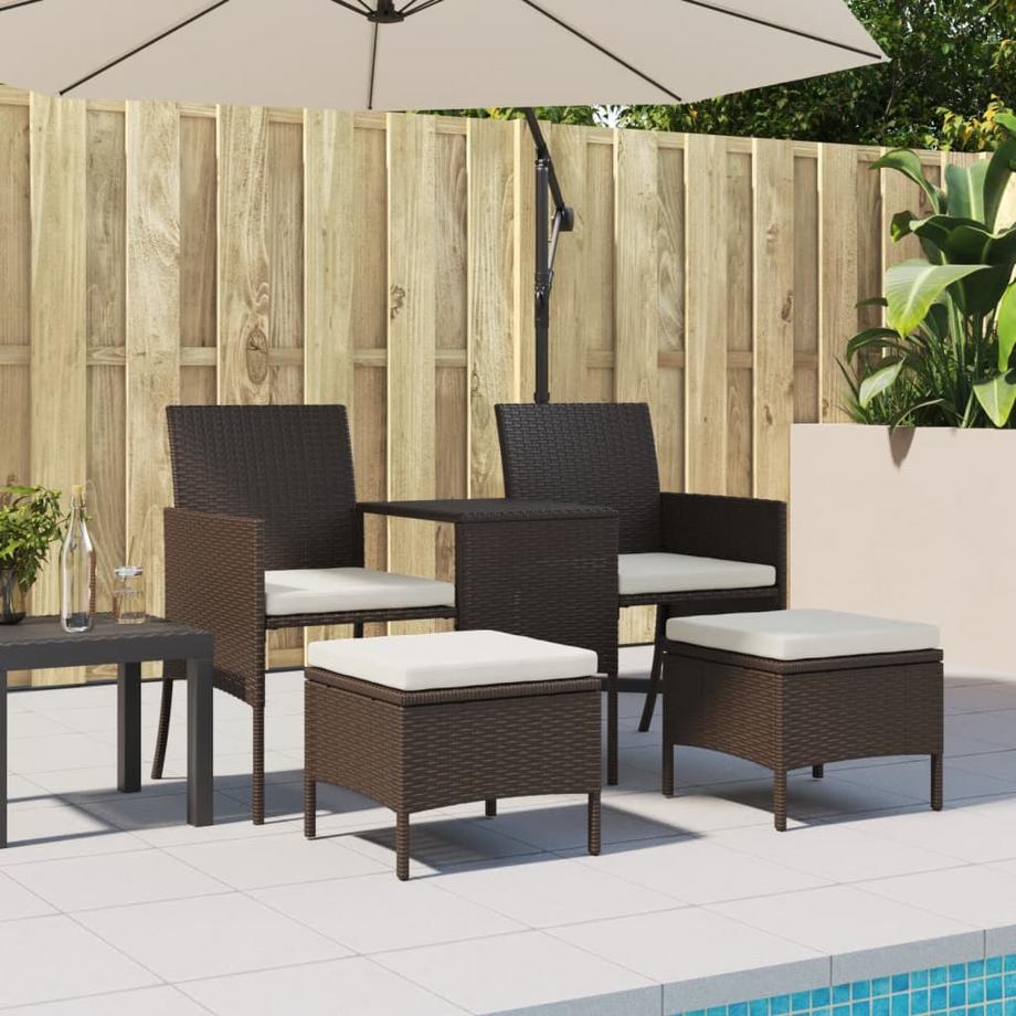VidaXL Garten-sofagarnitur poly-rattan  