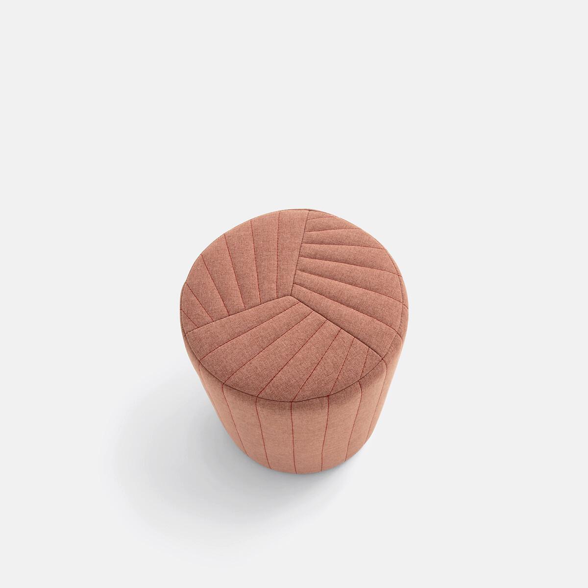 La Redoute Intérieurs Pouf cylindrique surpiqué  