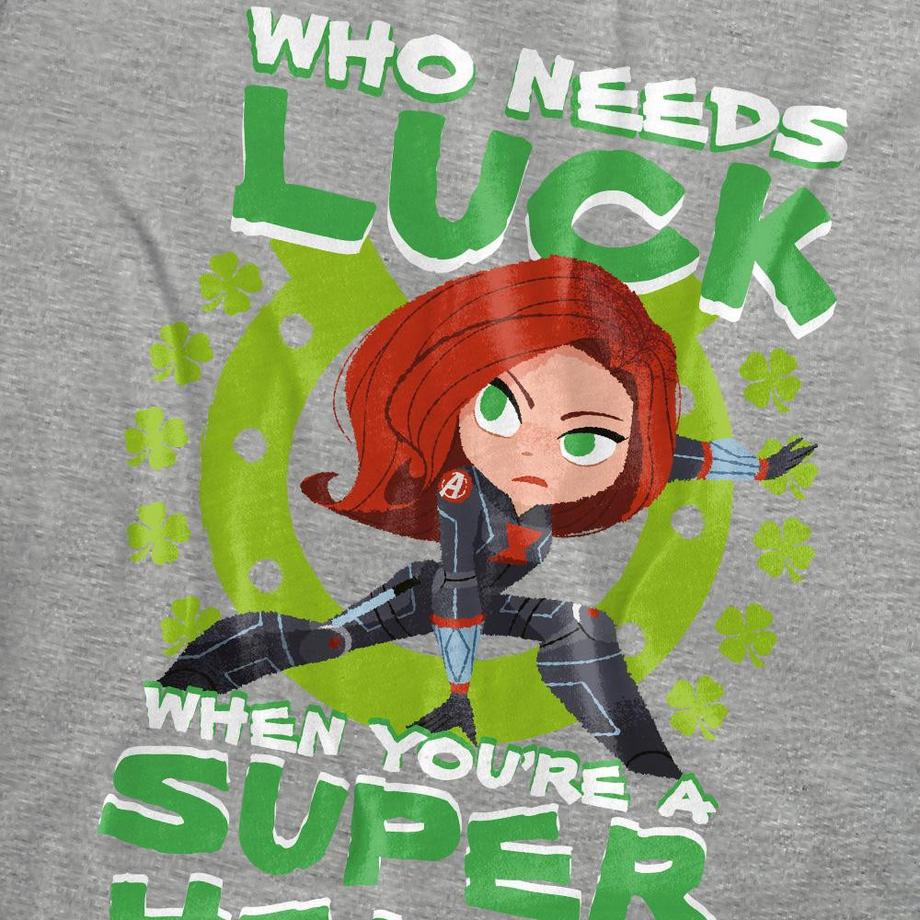 Black Widow T-Shirt Lucky Super Hero  