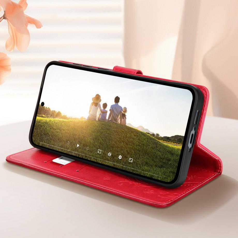 Avizar  Samsung A55 Etui Blume Schmetterling 