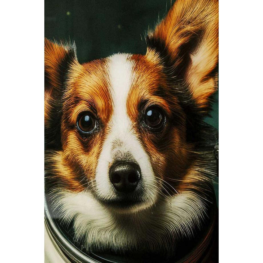 KARE Design Glasbild Astronauts Dogs 80x60  