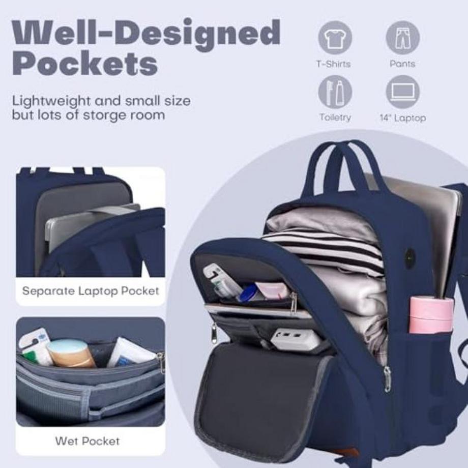 Only-bags.store  Handgepäck Rucksack Laptoptasche Flugzeug Handgepäck Untersitz-Kabinentasche 