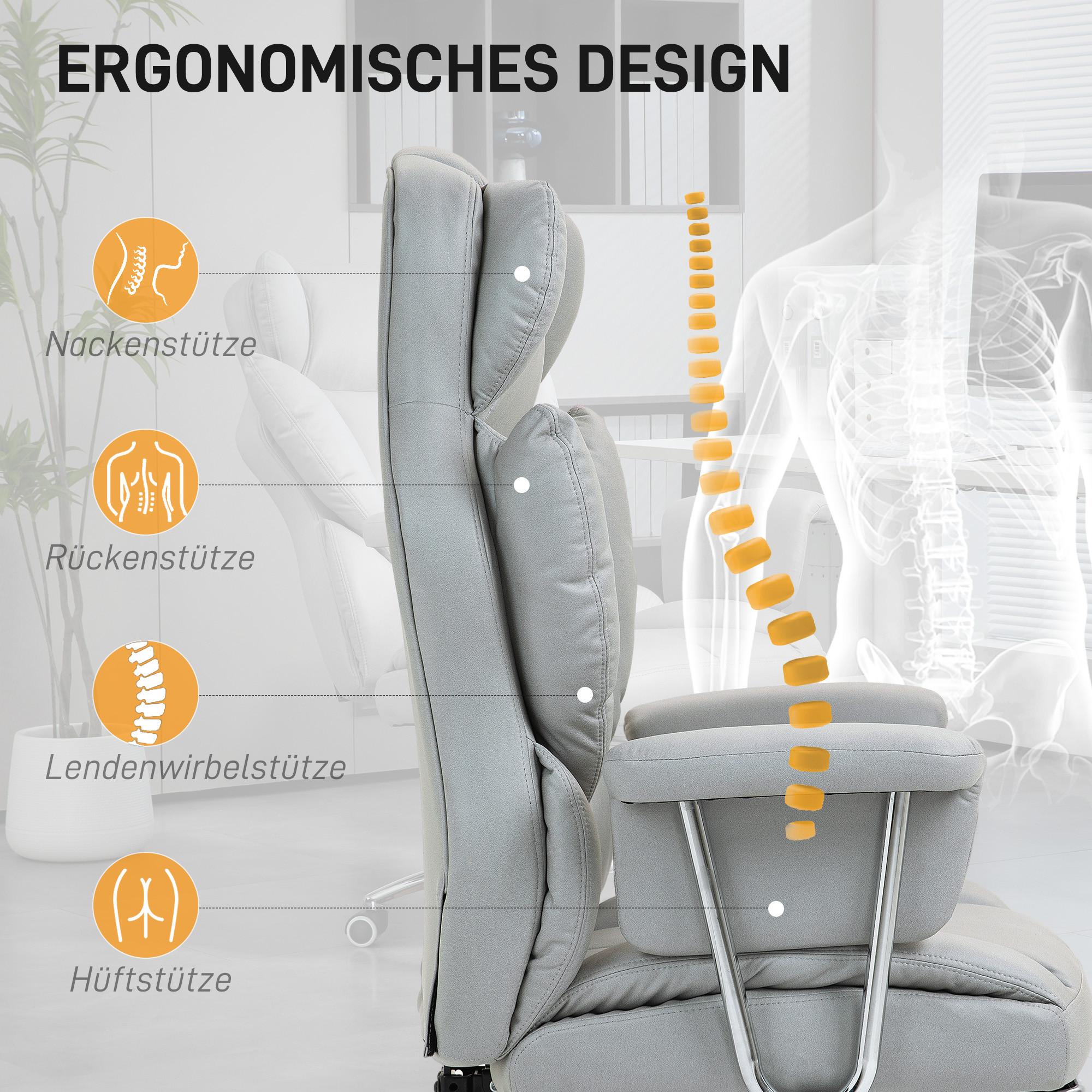 HOMCOM Chaise de bureau  