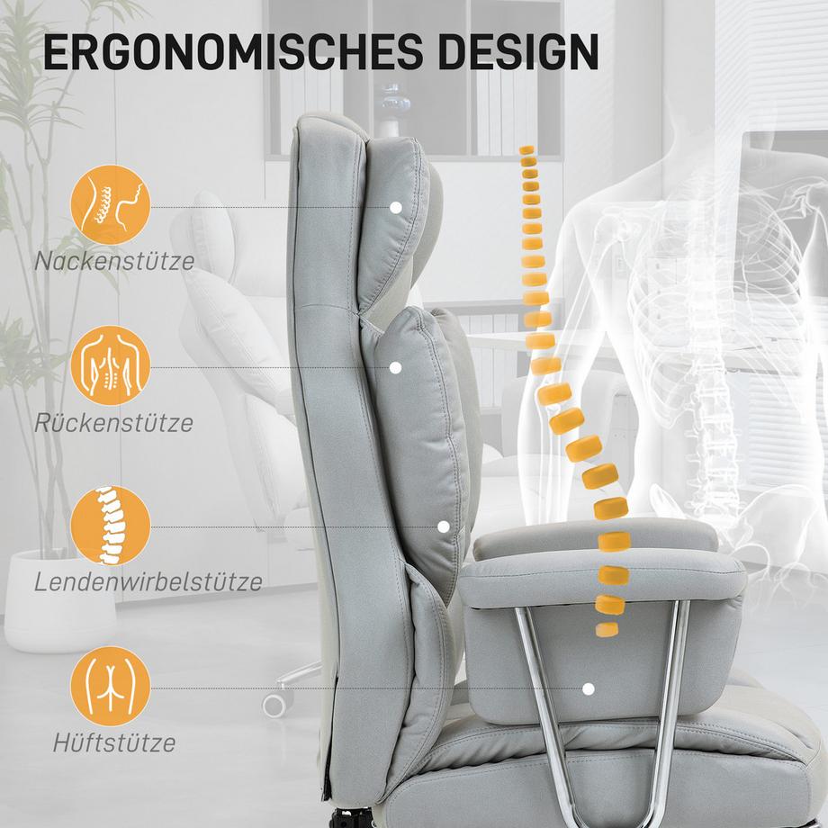 HOMCOM Chaise de bureau  