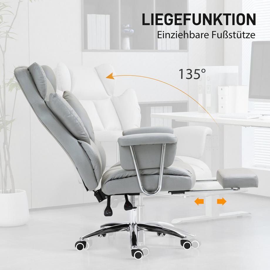 HOMCOM Chaise de bureau  