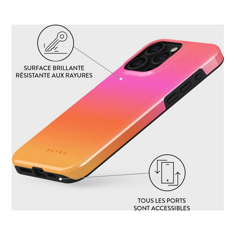 Burga  Custodia per iPhone 15 Pro MagSafe Tough Sunset Club 