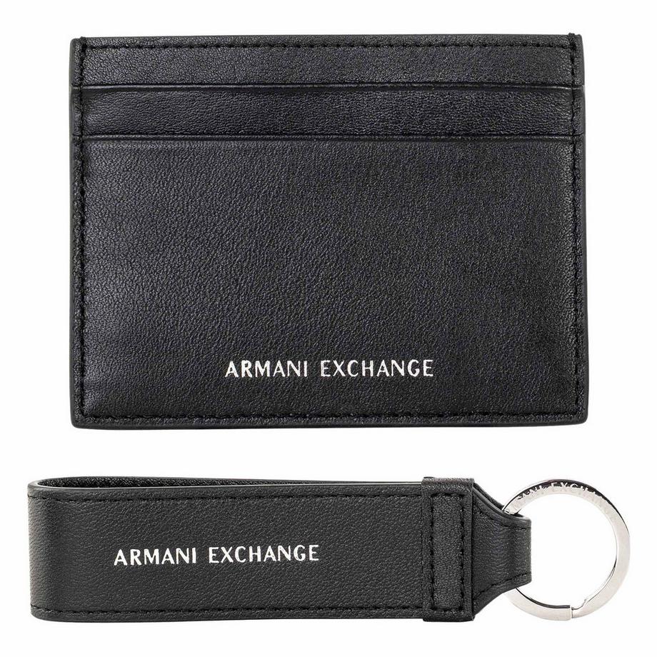 Geldbörse -Plain Leather Gift Set