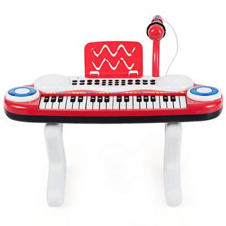 Northio  Pianoforte digitale per bambini a 37 tasti Pianoforte portatile giocattolo 48 x 20 x 38 cm Rosso 
