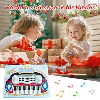 Northio  Pianoforte digitale per bambini a 37 tasti Pianoforte portatile giocattolo 48 x 20 x 38 cm Rosso 