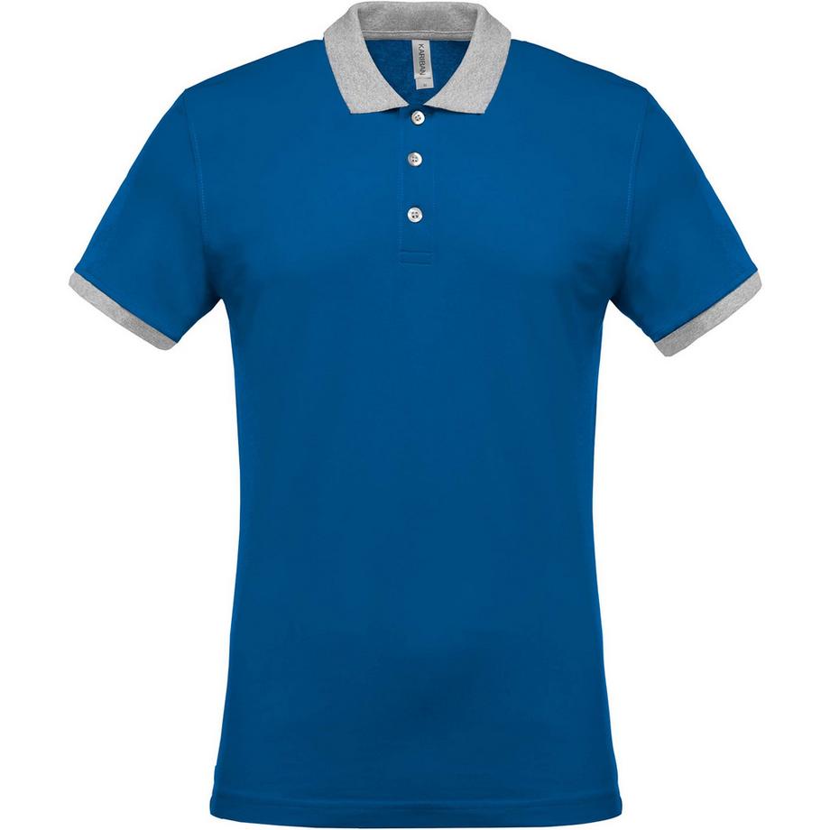 polo-shirt élange piqué bicolore