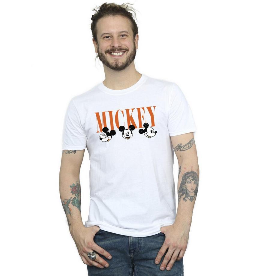 Disney Mickey Mouse Visages Imprimé T-Shirt  