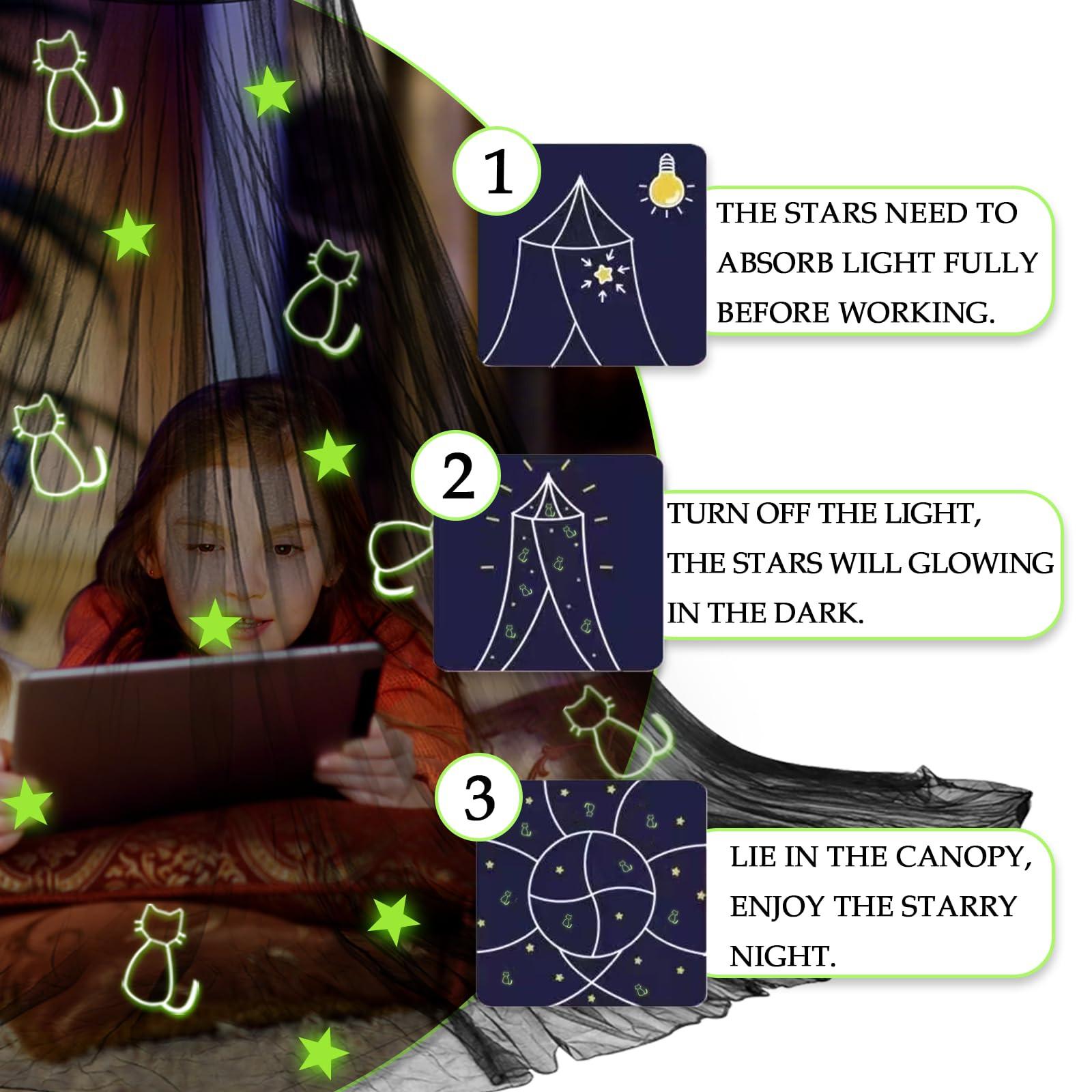 Activity-board Baldaquin Chambre Enfant Motif Chat Ciel de Lit  