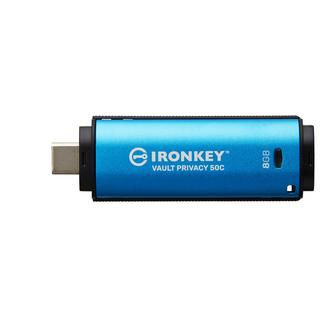 KINGSTON TECHNOLOGY  Kingston Technology IronKey 8 Go USB-C Vault Privacy 50C chiffrée AES-256, FIPS 197 