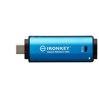 KINGSTON TECHNOLOGY  Kingston Technology IronKey 8 GB USB-C Vault Privacy 50C crittografia AES-256, FIPS 197 