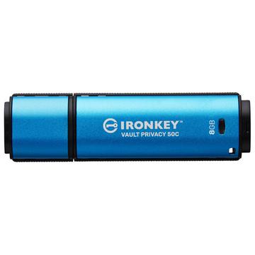 Kingston Technology IronKey 8 Go USB-C Vault Privacy 50C chiffrée AES-256, FIPS 197