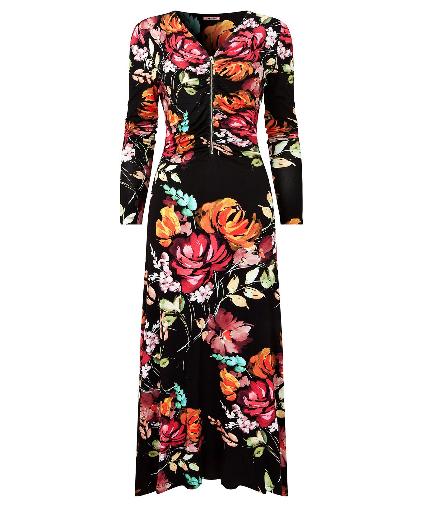 Joe Browns  Robe Midi Florale Zippée Devant 