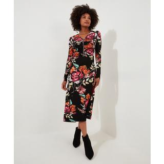 Joe Browns  Robe Midi Florale Zippée Devant 