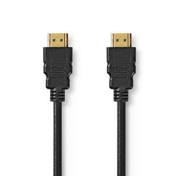 Cavo HDMI™ ad altissima velocità | Connettore HDMI™ | Connettore HDMI™ | Connettore HDMI™ | 8K@60Hz | 48 Gbps | 2,00 m | Rotondo | 6,5 mm | Nero | Sacchetto di plastica