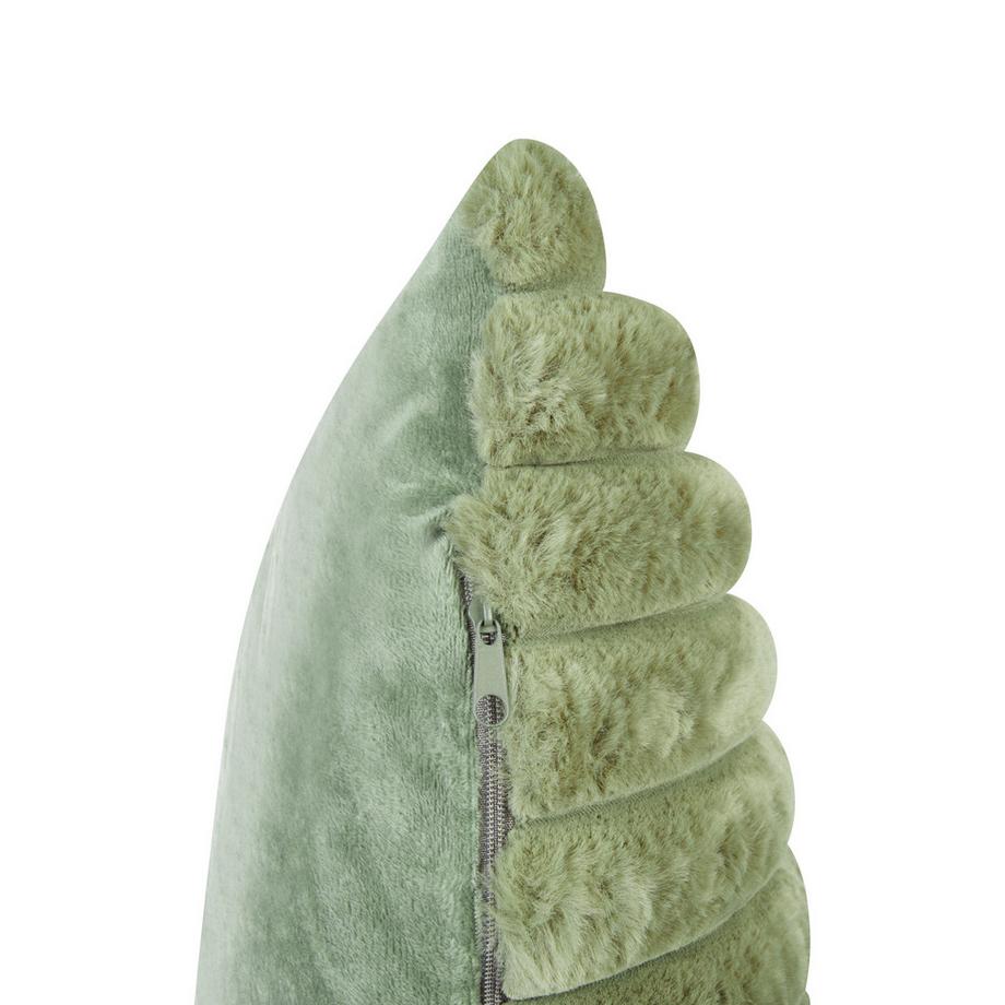 Beliani Lot de 2 coussins décoratifs en Fourrure synthétique Minimaliste RAKYA  