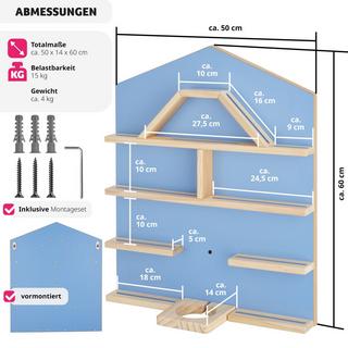 Tectake Scaffale da parete Mylittle Story per fino a 50 Tonies  
