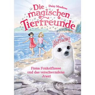 Die magischen Tierfreunde (Band 20) - Fiona Funkelflosse und das verschwundene Juwel Meadows, Daisy; Loewe Erstes Selberlesen (Hrsg.); Margineanu, Sandra (Übersetzung) Copertina rigida 