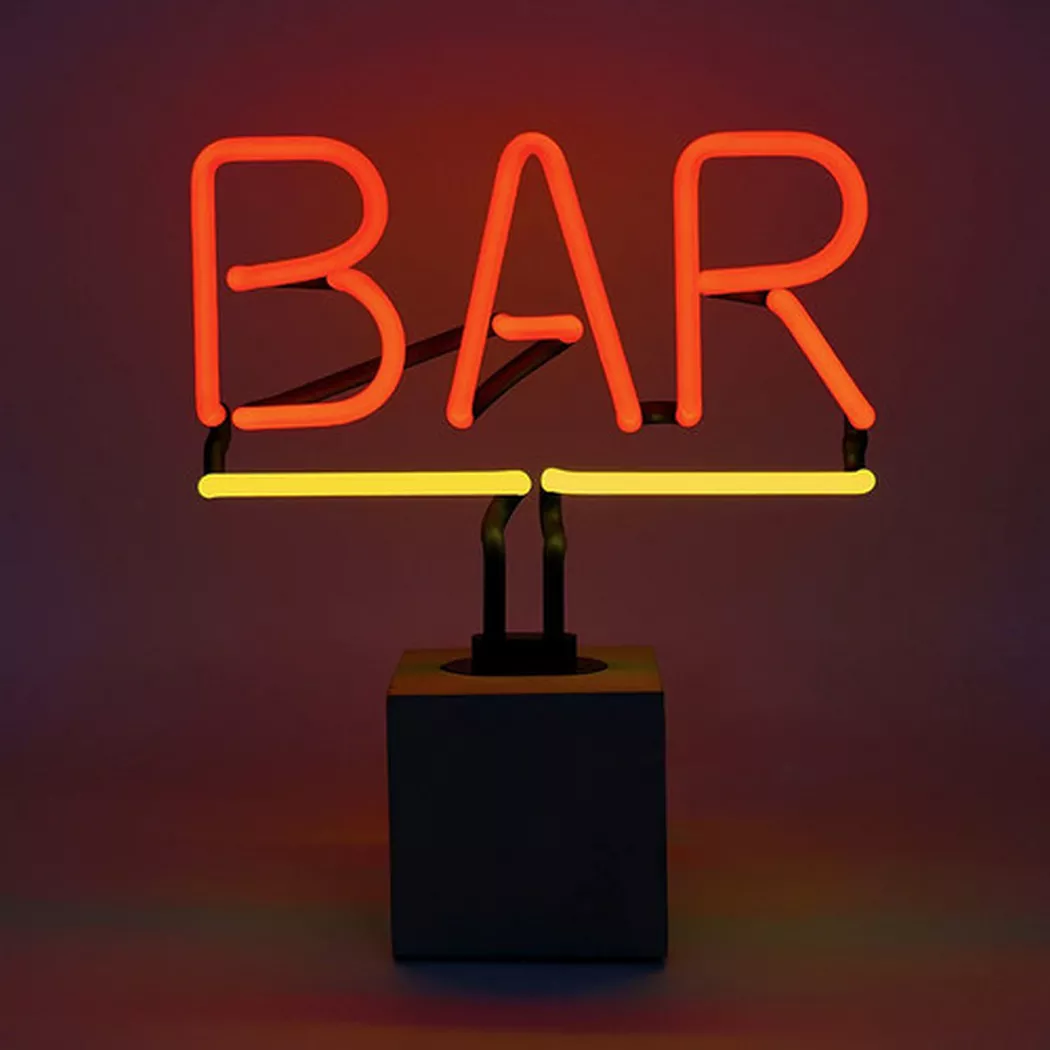 Locomocean - LED Retro Neon Leuchte Bar, One Size, Rot