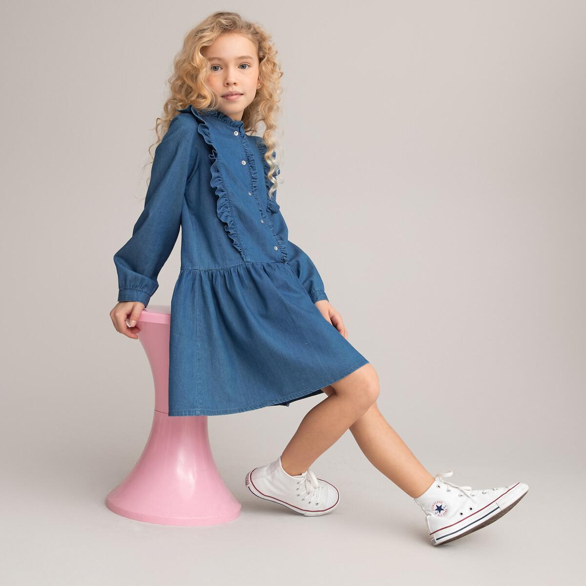 La Redoute Collections  Robe en jean à volants 