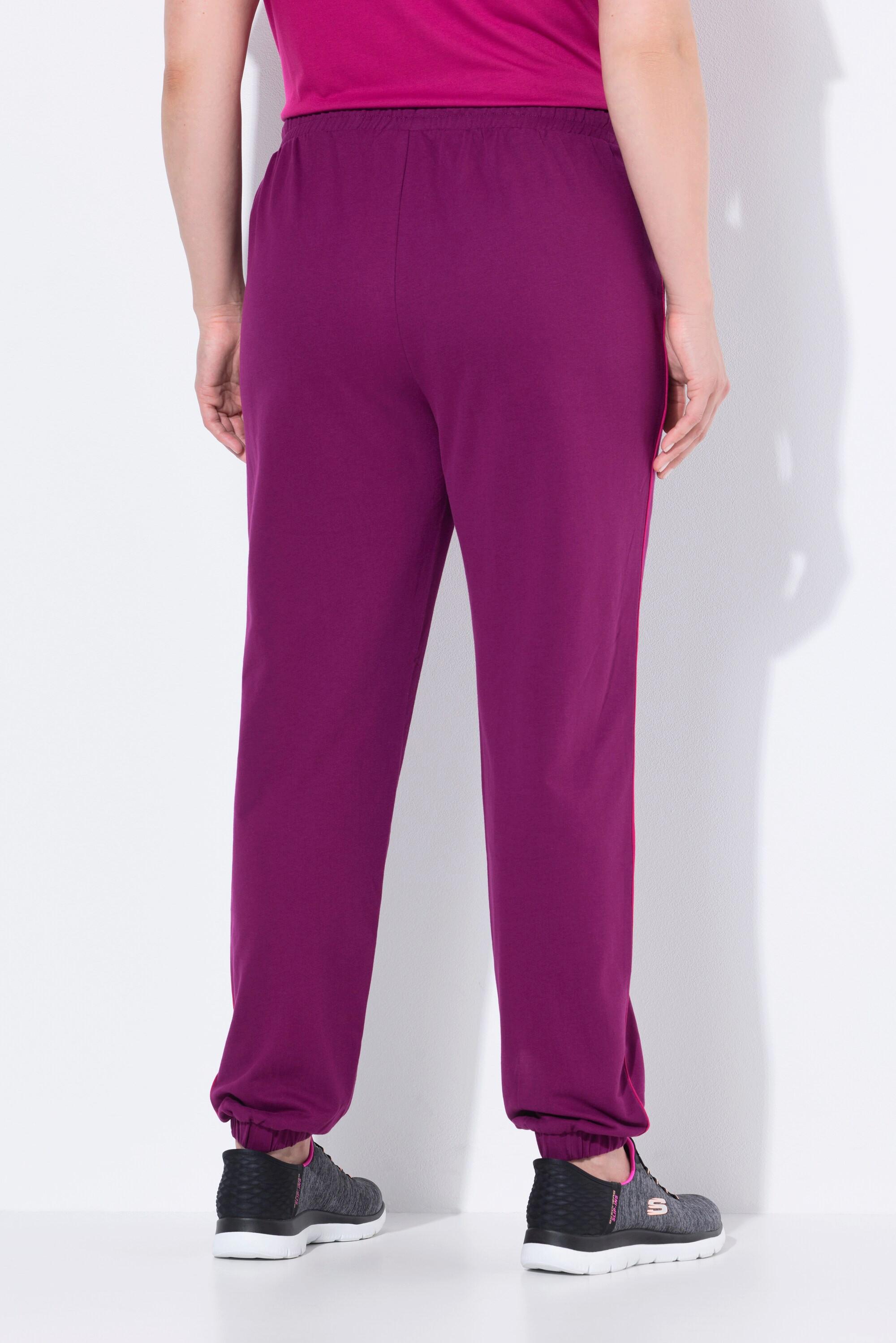 Ulla Popken Jogginghose Seitenpaspel Elastikbund  